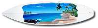 surfboard art - painting -  solitude