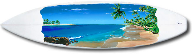 surfboard art -  Painting - Solitude
