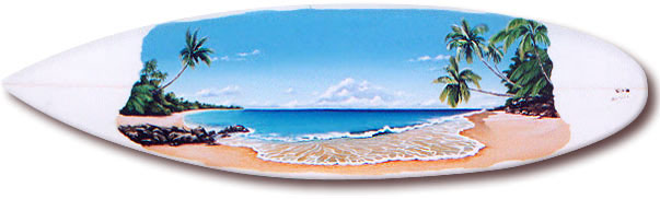 surfboard art -  Painting - Paradise 2