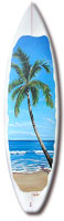 surfboard art - painting - calm afternoon