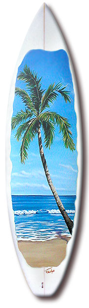 surfboard art - Painting  - calm afternoon
