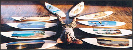 Pete Tillack artist - surfboard art