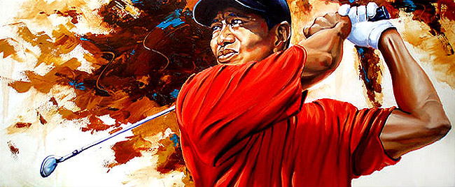 art - the player - tiger woods