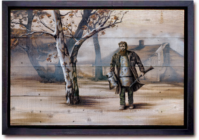 art work - painting - Ghost of Glenrowan (Ned Kelly) 