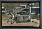 First Car - figurative painting