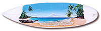 surfboard art - painting -  paradise2