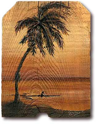 art work - painting - Sunset Fish