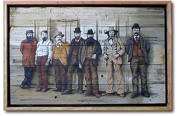 art work - painting - Wyatt Earp Gang