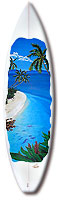 surfboard art - painting - palm beach