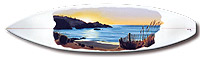 surfboard art - painting - sunset breeze