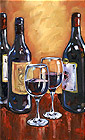 together - wine painting